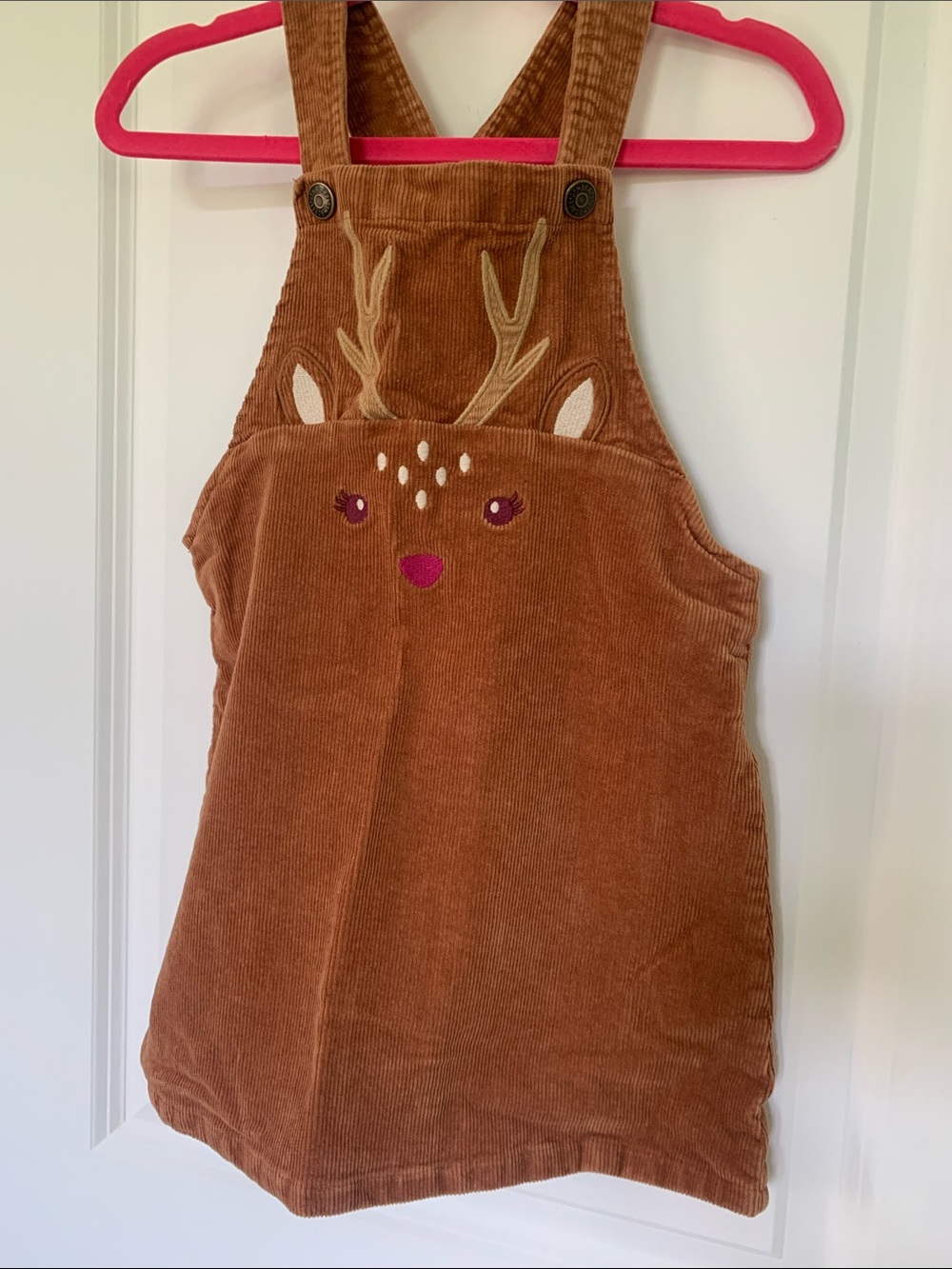 Gymboree Rust Corduroy Jumper with Pink Trim